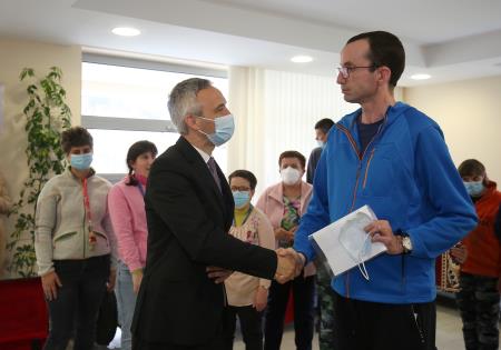 MINISTER JANEZ CIGLER KRALJ NA DELOVNEM OBISKU VDC  12 FOTO LJUBO VUKELIČ